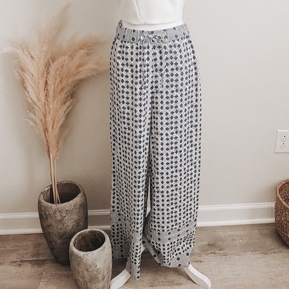 H&M Pants - Greek Key Wide Leg Trousers